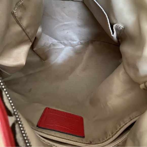 COACH Signature Jacquard Park Hobo Bag Large no body strap Y2K - Picture 6 of 12